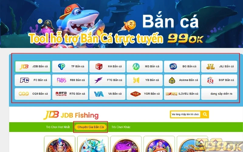 Tool hỗ trợ Bắn Cá trực tuyến